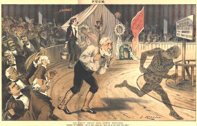 Illustration for article titled A Brief History Of Sports In Political Cartoons